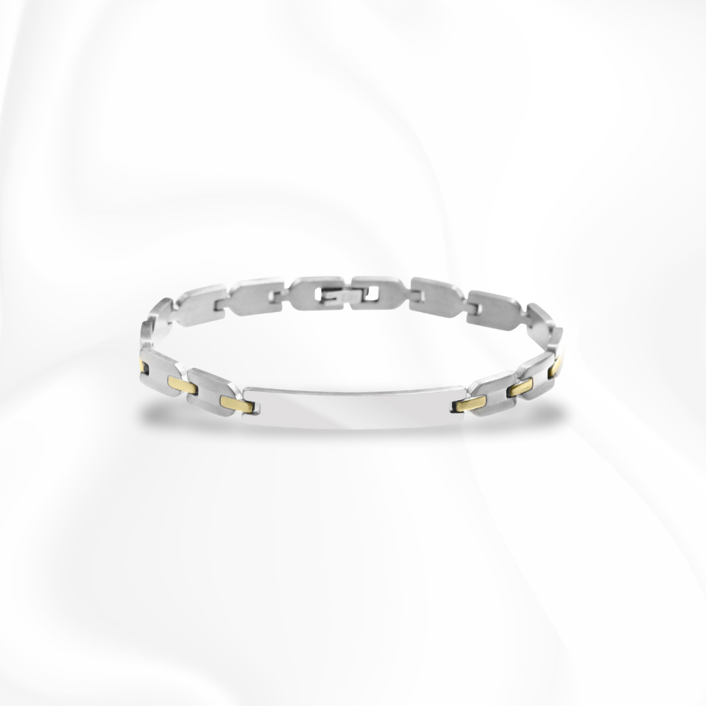 Chicago Bracelet Bicolor Gold | Armband | Mit Gravur | instasilvers