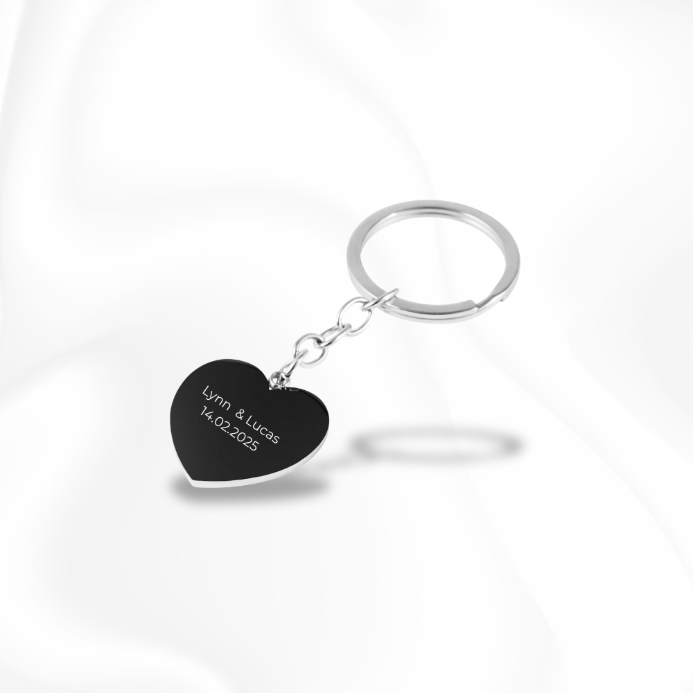 Paris Heart Keychain | Mit Gravur | instasilvers®