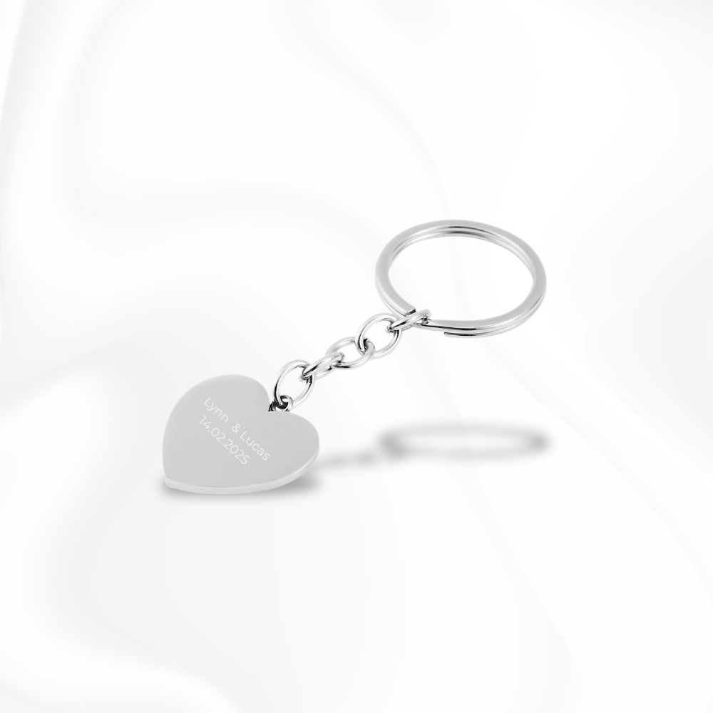 Paris Heart Keychain | Mit Gravur | instasilvers®