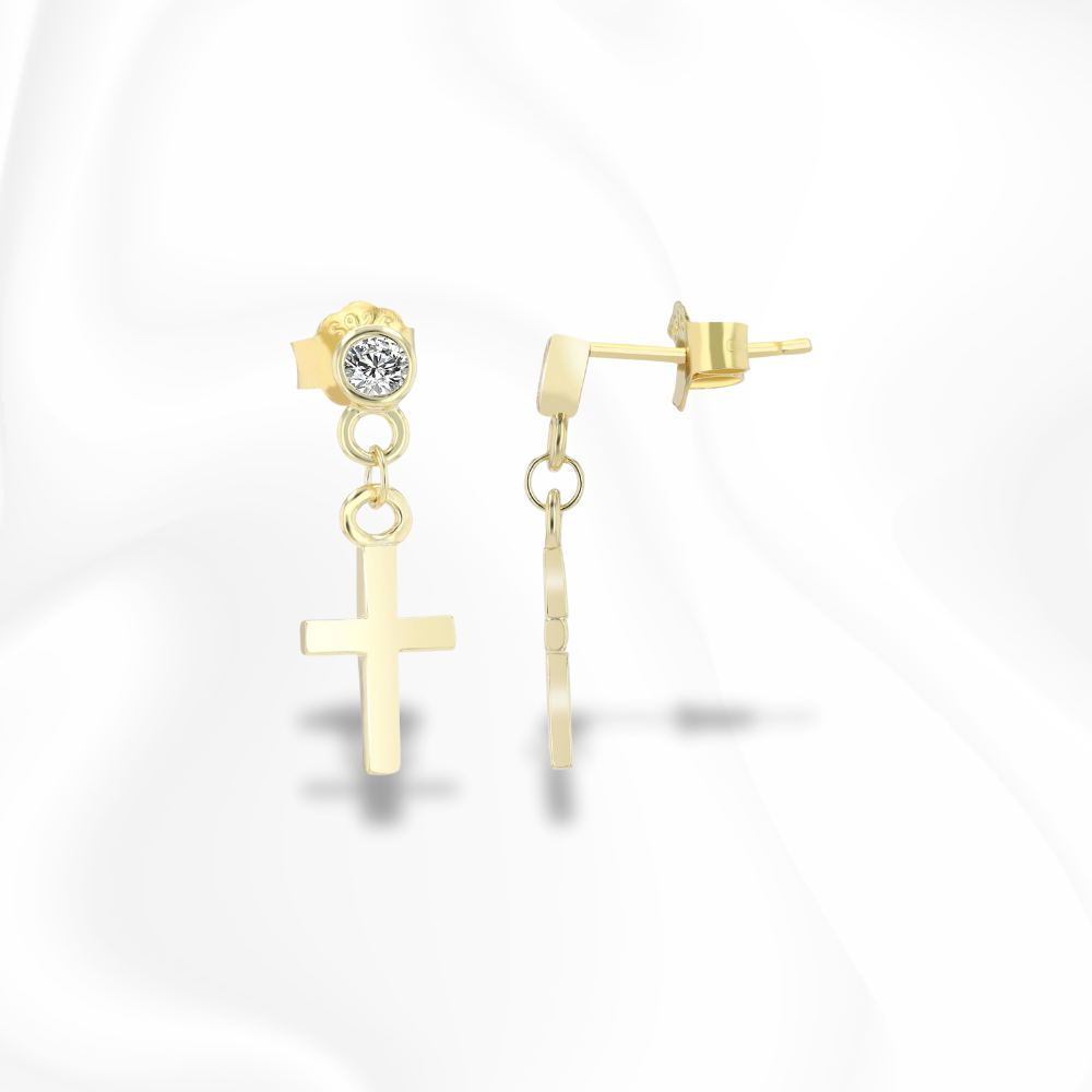 Vatican Cross Studs | Ohrringe | instasilvers