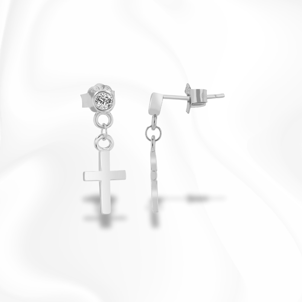 Vatican Cross Studs | Ohrringe | instasilvers