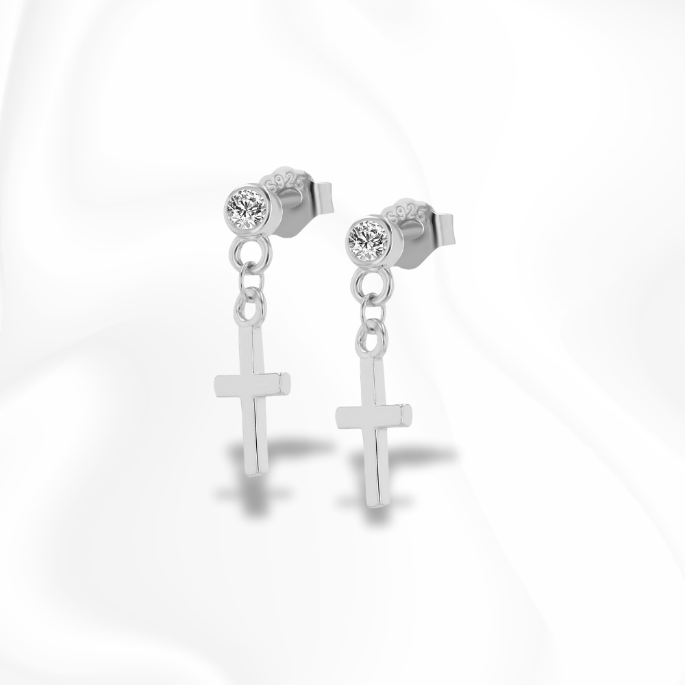 Vatican Cross Studs | Ohrringe | instasilvers